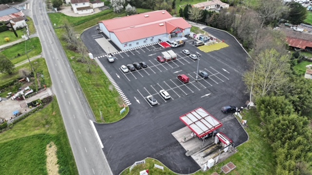 Restructuration parking supermarché